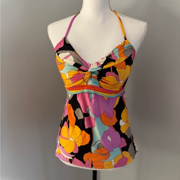 Trina Turk Gemini Womens Hakter Tankini Top sz 8 NWOT - Picture 3 of 12